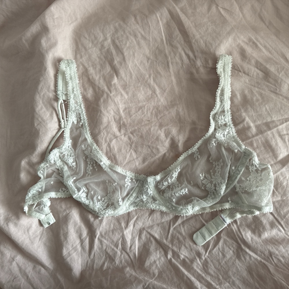 White floral Lace Bralette